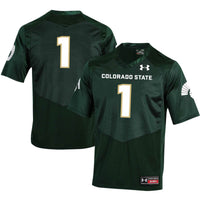 #1 Colorado State Rams Replica Football Jersey - Green