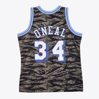 Los Angeles Lakers Shaquille O'Neal 1996 Tiger Camo Swingman Jersey - Camo