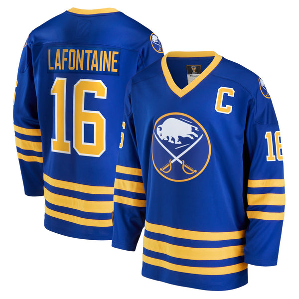 Buffalo Sabres Pat LaFontaine Royal Breakaway Retired Player Jersey