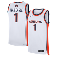 White Auburn Tigers #1 Home War Eagle Replica Basketball Jersey