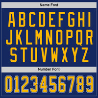 Custom Royal Gold-White Hockey Jersey