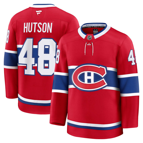 Montreal Canadiens Lane Hutson Red Home Premium Jersey