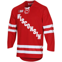 Wisconsin Badgers Replica Hockey Jersey - Red