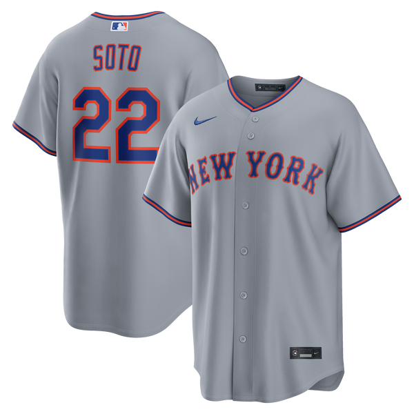 New York Mets Juan Soto Gray Road Replica Jersey