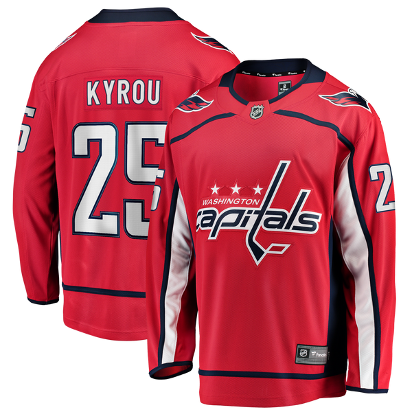 Washington Capitals Jordan Kyrou Red Home Breakaway Jersey