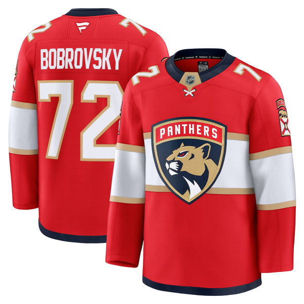 Florida Panthers Sergei Bobrovsky Red Premium Jersey
