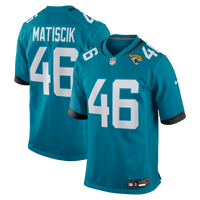 Jacksonville Jaguars Ross Matiscik Teal Game Jersey