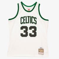 Boston Celtics Larry Bird 1985 Reload Swingman Authentic Jersey - White