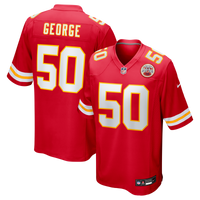 Kansas City Chiefs Brandon George Red Team Game Jersey