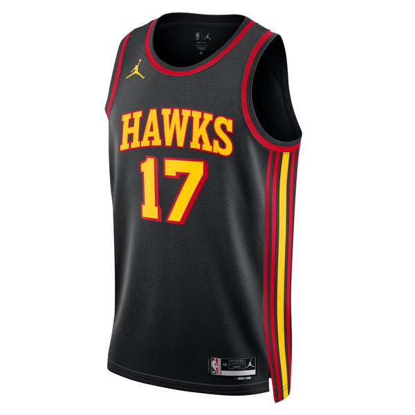 Atlanta Hawks Jordan Statement Edition Swingman Jersey - Black - Onyeka Okongwu