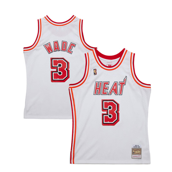 Miami Heat Dwyane Wade White Swingman Jersey 07-08