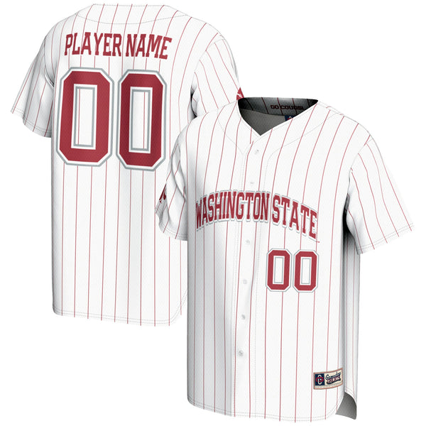 Washington State Cougars GameDay Greats NIL Pick-A-Player Lightweight Baseball Jersey - White