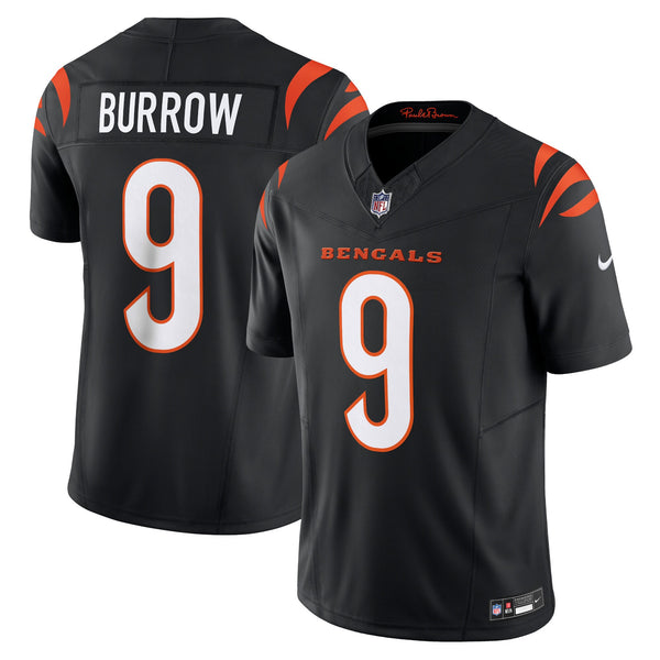 Cincinnati Bengals Joe Burrow Black Vapor F.U.S.E. Limited Jersey
