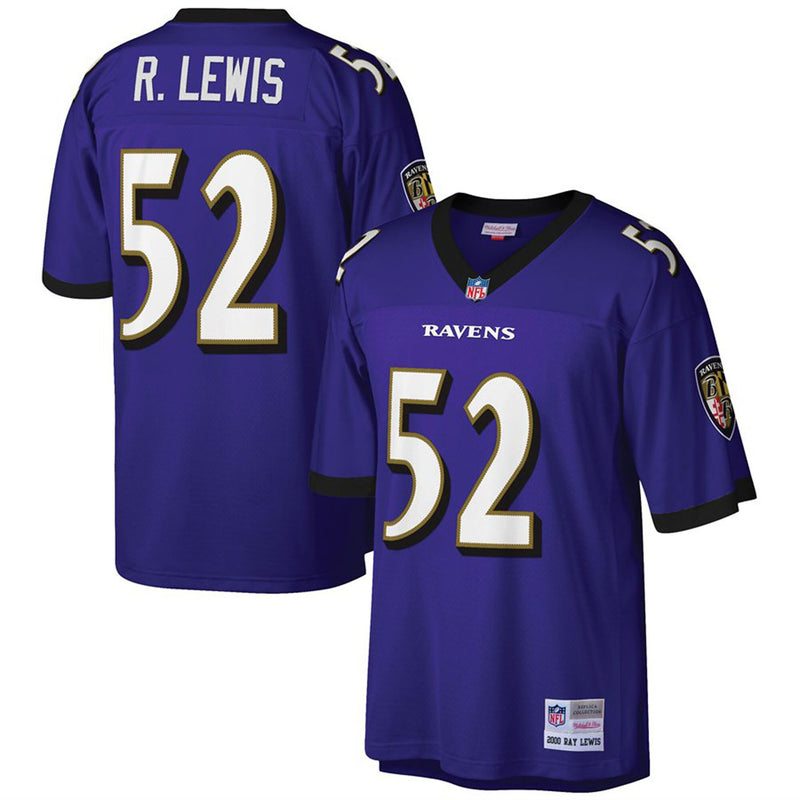 Baltimore Ravens Ray Lewis Purple Big & Tall 2000 Retired Player Replica Jersey