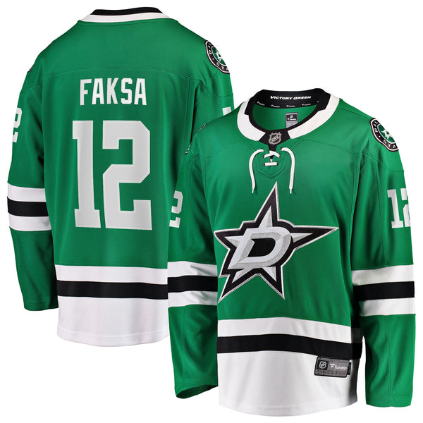 Dallas Stars Radek Faksa Kelly Green Home Breakaway Jersey