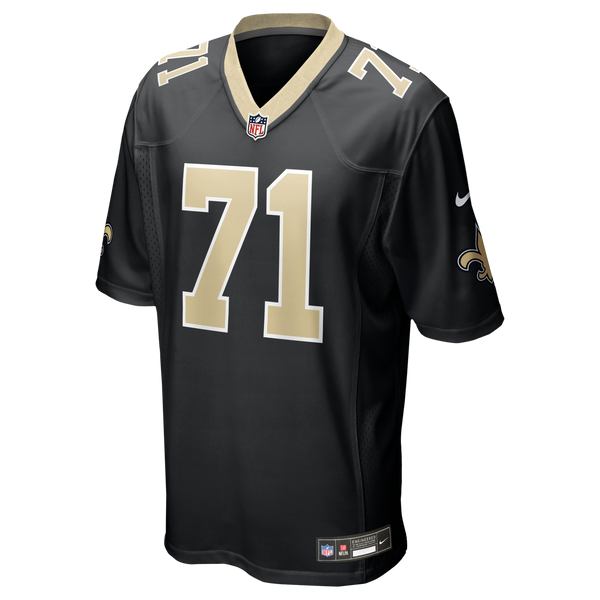 New Orleans Saints Kelvin Banks Jr. Black Game Player Jersey