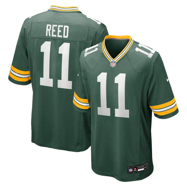 Green Bay Packers Jayden Reed Green Game Jersey