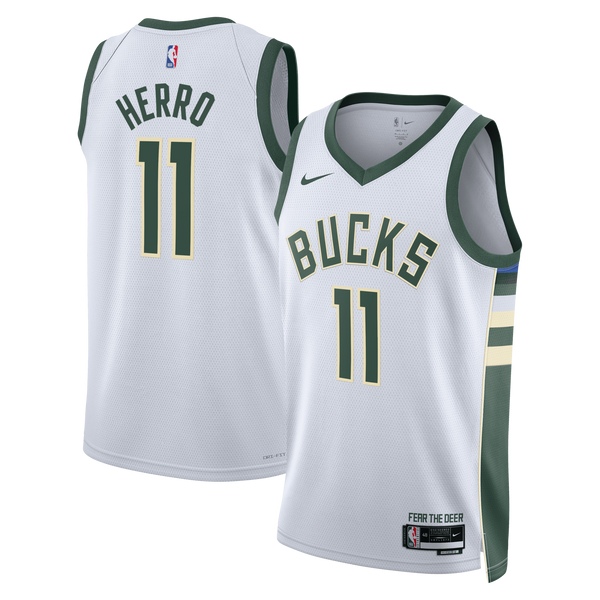 Milwaukee Bucks Association Edition Swingman Jersey - White - Tyler Herro