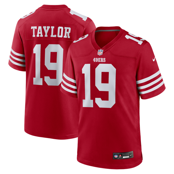 San Francisco 49ers Trent Taylor Scarlet Team Game Jersey