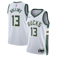 Milwaukee Bucks Association Edition Swingman Jersey - White - Ryan Rollins
