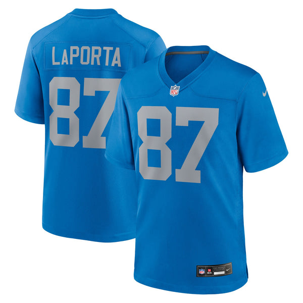 Detroit Lions Sam LaPorta Blue Alternate Game Jersey