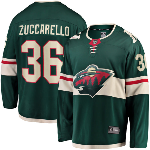 Minnesota Wild Mats Zuccarello Green Team Color Breakaway Player Jersey