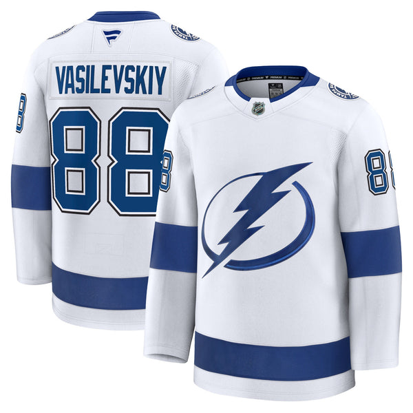 Tampa Bay Lightning Andrei Vasilevskiy White Away Premium Jersey