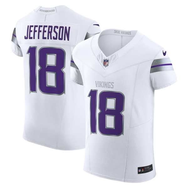 Minnesota Vikings Justin Jefferson White Alternate Vapor F.U.S.E. Elite Player Jersey